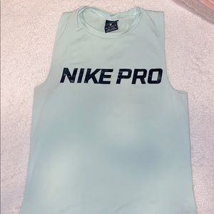 mint nike pro dri fit tank